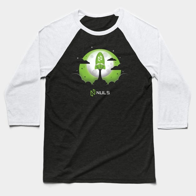 NULS Rocket Launch Baseball T-Shirt by NalexNuls